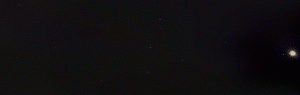 Neptune and Jupiter photographed 4 days apart on August 19 and 23 2009.